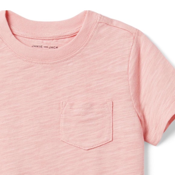 Janie & Jack NWT The Slub Tee Quartz Pink 8 - Picture 3 of 7